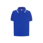 Polo piqué infantil JHK Regular Contrast con cuello a contraste, 100% algodón, para personalizar con logo