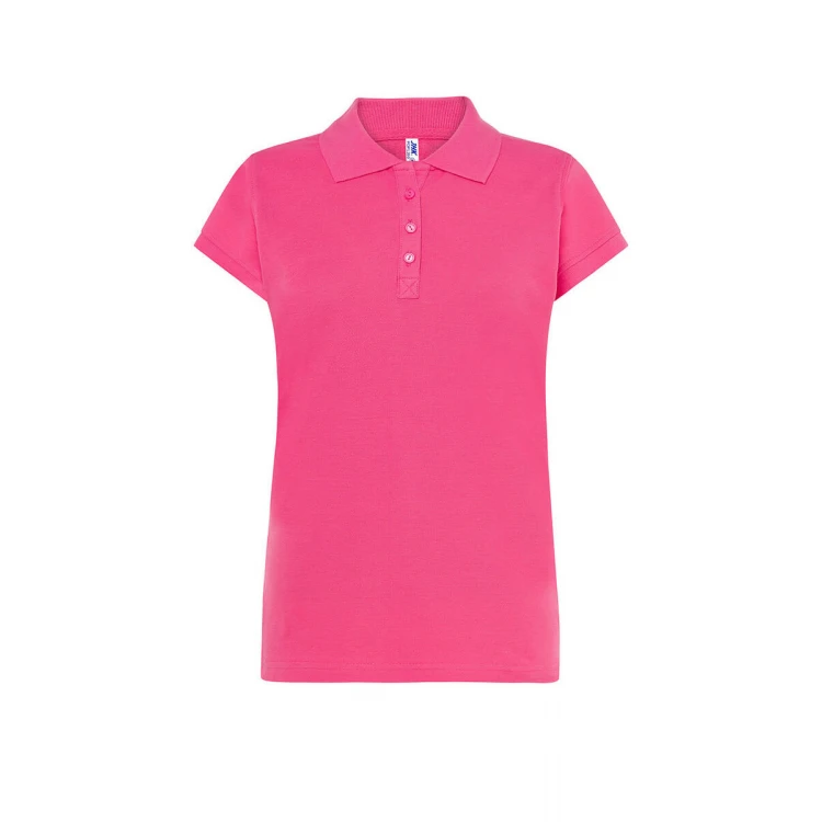 Polo mujer JHK Regular manga corta piqué personalizada con logo