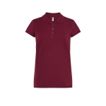 Polo mujer JHK Regular manga corta piqué personalizada con logo