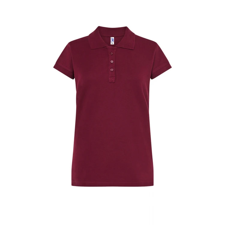 Polo mujer JHK Regular manga corta piqué personalizada con logo