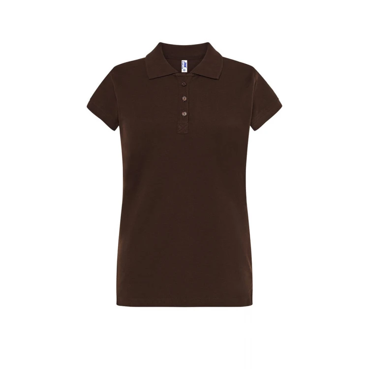 Polo mujer JHK Regular manga corta piqué personalizada con logo