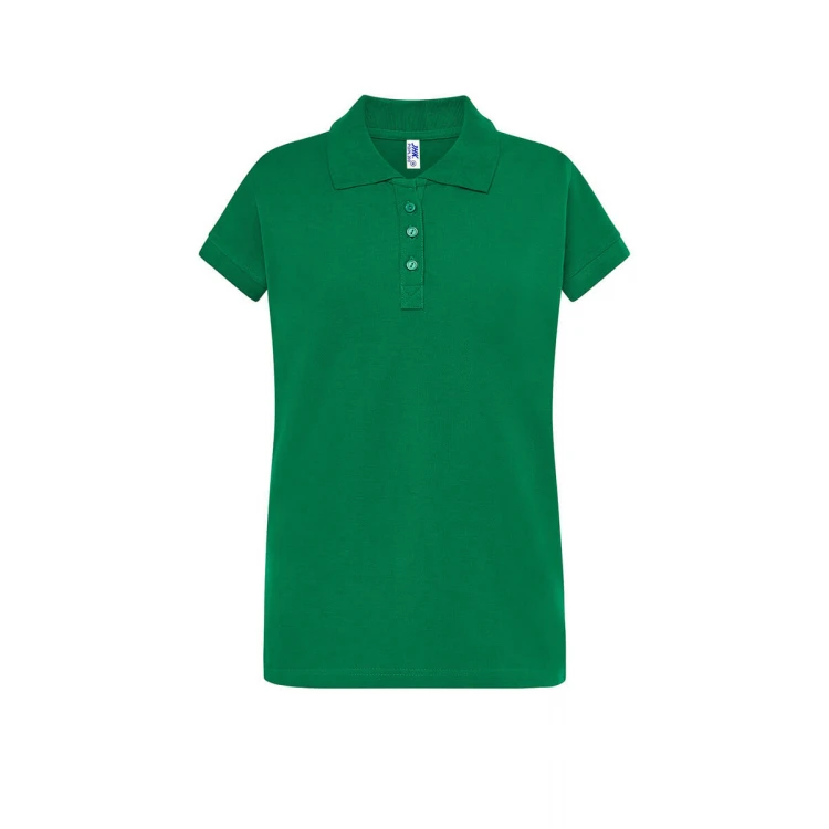 Polo mujer JHK Regular manga corta piqué personalizada con logo