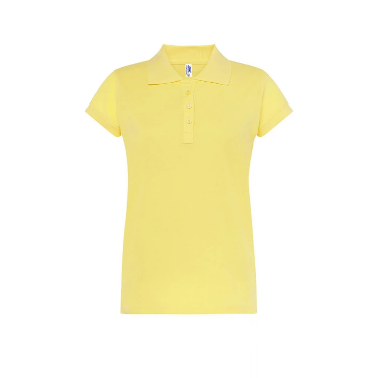 Polo mujer JHK Regular manga corta piqué personalizada con logo