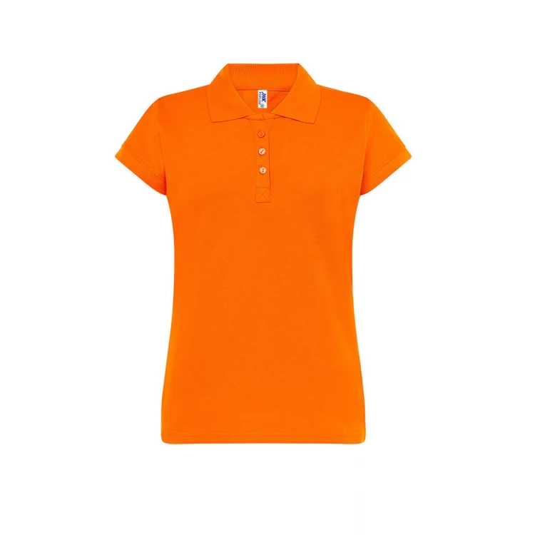 Polo mujer JHK Regular manga corta piqué personalizada con logo