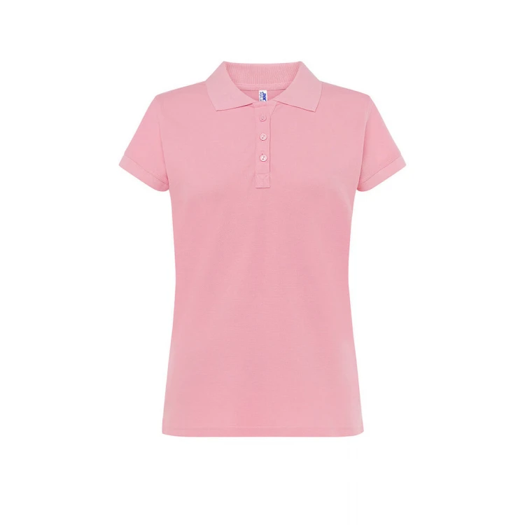 Polo mujer JHK Regular manga corta piqué personalizada con logo
