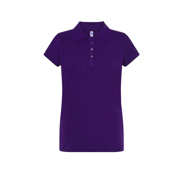 Polo mujer JHK Regular manga corta piqué personalizada con logo
