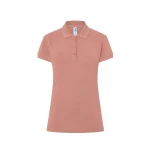 Polo mujer JHK Regular manga corta piqué personalizada con logo