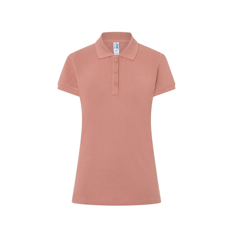 Polo mujer JHK Regular manga corta piqué personalizada con logo