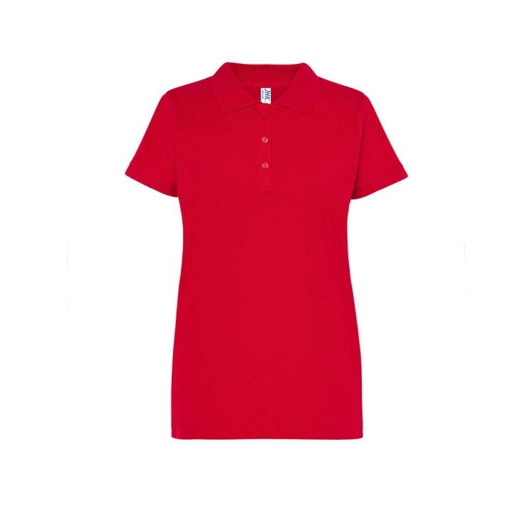 Polo mujer JHK Regular manga corta piqué personalizada con logo