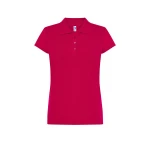 Polo mujer JHK Regular manga corta piqué personalizada con logo