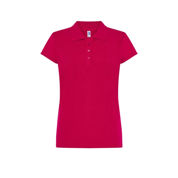 Polo mujer JHK Regular manga corta piqué personalizada con logo