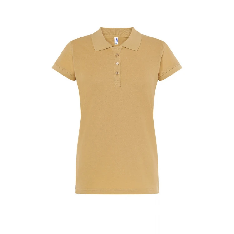 Polo mujer JHK Regular manga corta piqué personalizada con logo