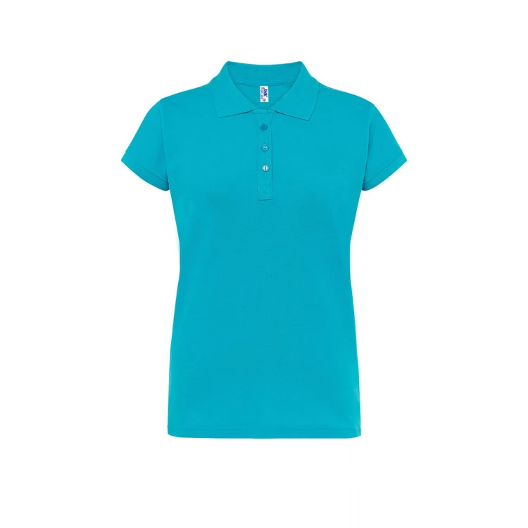 Polo mujer JHK Regular manga corta piqué personalizada con logo