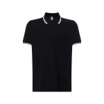 Polo JHK Regular Contrast de algodón piqué 210 g/m² con cuello a contraste y botones, para personalizar con logo