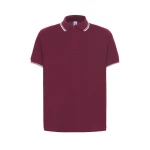 Polo JHK Regular Contrast de algodón piqué 210 g/m² con cuello a contraste y botones, para personalizar con logo