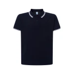 Polo JHK Regular Contrast de algodón piqué 210 g/m² con cuello a contraste y botones, para personalizar con logo