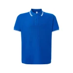 Polo JHK Regular Contrast de algodón piqué 210 g/m² con cuello a contraste y botones, para personalizar con logo