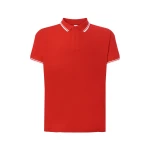 Polo JHK Regular Contrast de algodón piqué 210 g/m² con cuello a contraste y botones, para personalizar con logo