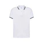 Polo JHK Regular Contrast de algodón piqué 210 g/m² con cuello a contraste y botones, para personalizar con logo