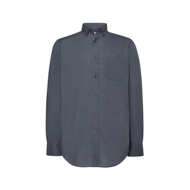 Camicia uomo manica lunga JHK Popeline LS con taschino, disponibile in vari colori da personalizzare con logo serigrafia, ricamo o stampa digitale