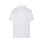 Chemise femme à manches courtes JHK mod. Oxford en coton et polyester recyclé à personnaliser avec logo