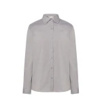 Camisa mujer Oxford LS JHK en algodón y poliéster reciclado con manga larga, disponible para personalizar con logotipo empresarial