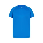 T-shirt enfant sportif JHK mod. Sport en polyester recycle, disponible pour personnaliser avec serigraphie ou broderie