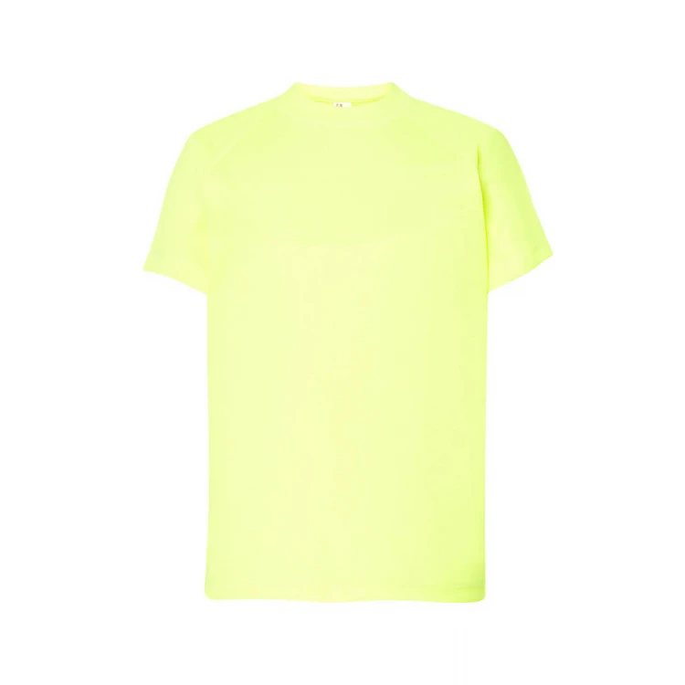 T-shirt enfant sportif JHK mod. Sport en polyester recycle, disponible pour personnaliser avec serigraphie ou broderie
