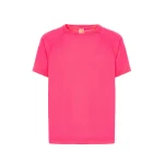 T-shirt technique JHK Sport en polyester recycle, vue de face, à personnaliser avec logo