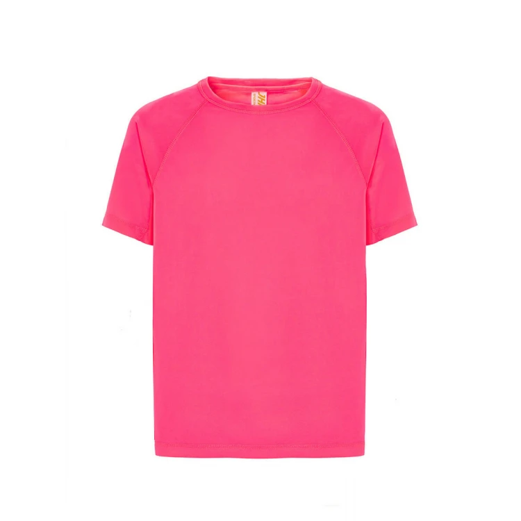 T-shirt technique JHK Sport en polyester recycle, vue de face, à personnaliser avec logo