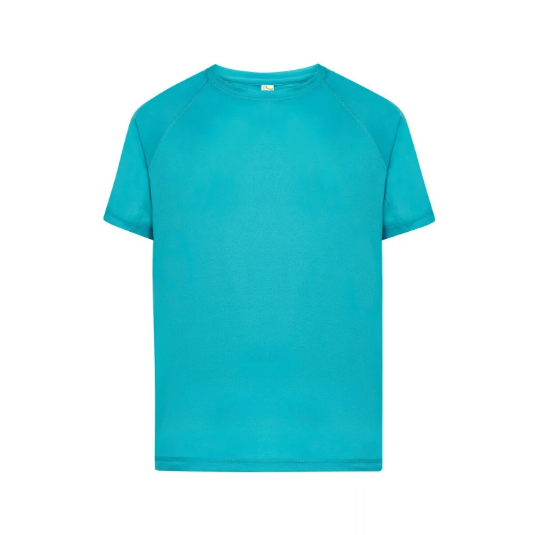 T-shirt technique JHK Sport en polyester recycle, vue de face, à personnaliser avec logo