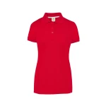 Polo donna con colletto e bottoni, taglio sagomato semiattillato, pronta da personalizzare con logo
