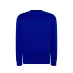Sudadera JHK cuello redondo French Terry gris melange lista para personalizar con logo