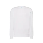 Sudadera JHK cuello redondo French Terry gris melange lista para personalizar con logo