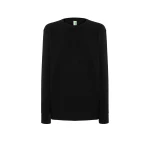 Sudadera mujer JHK French Terry cuello redondo en algodón y poliéster reciclado, vista frontal, personalizable con logo