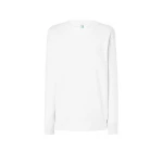 Sudadera mujer JHK French Terry cuello redondo en algodón y poliéster reciclado, vista frontal, personalizable con logo
