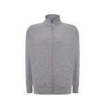 Sudadera hombre JHK French Terry con cremallera completa, bolsillos y cuello redondo, color surtido