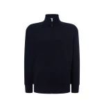 Sudadera hombre JHK French Terry con cremallera completa, bolsillos y cuello redondo, color surtido