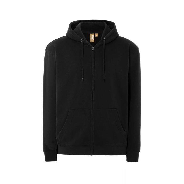 Sweat avec capuche et zip complet JHK Organic Fuji en coton biologique, disponible pour personnaliser avec logo