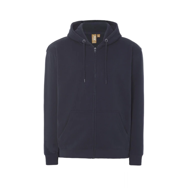 Sweat avec capuche et zip complet JHK Organic Fuji en coton biologique, disponible pour personnaliser avec logo