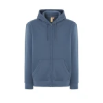 Sweat avec capuche et zip complet JHK Organic Fuji en coton biologique, disponible pour personnaliser avec logo