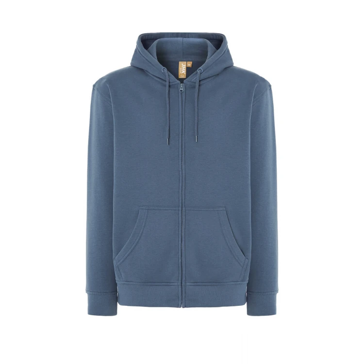 Sweat avec capuche et zip complet JHK Organic Fuji en coton biologique, disponible pour personnaliser avec logo