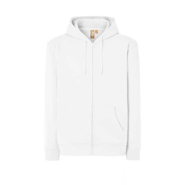 Sweat avec capuche et zip complet JHK Organic Fuji en coton biologique, disponible pour personnaliser avec logo