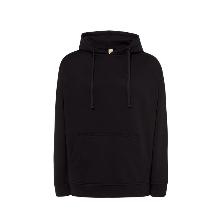 Sudadera hombre con capucha en tejido French Terry para personalizar con logo, bolsillo canguro visible