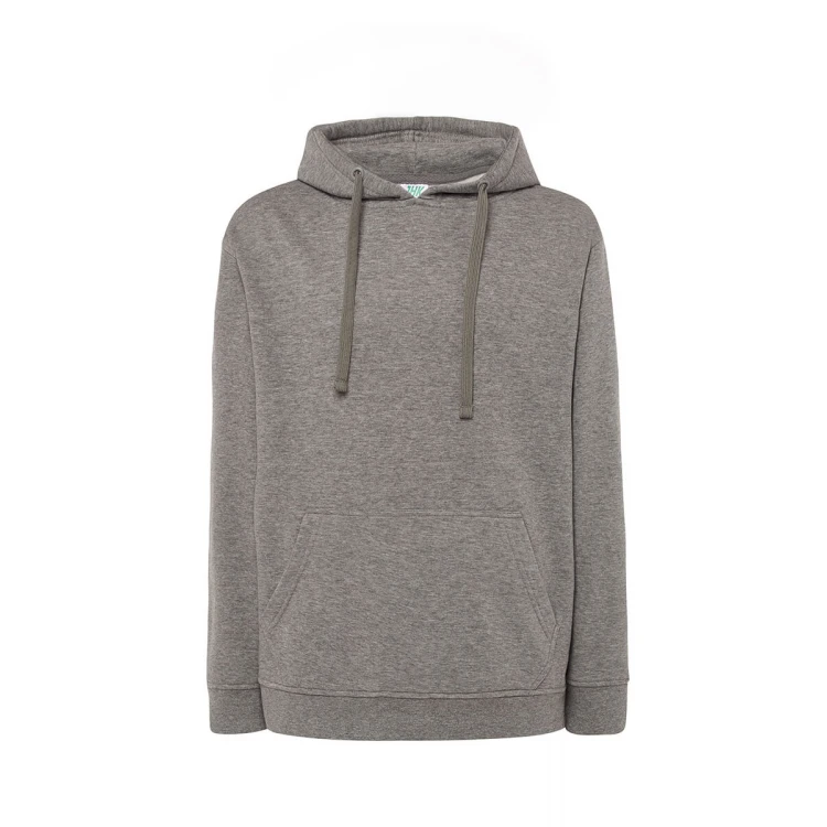Sudadera hombre con capucha en tejido French Terry para personalizar con logo, bolsillo canguro visible