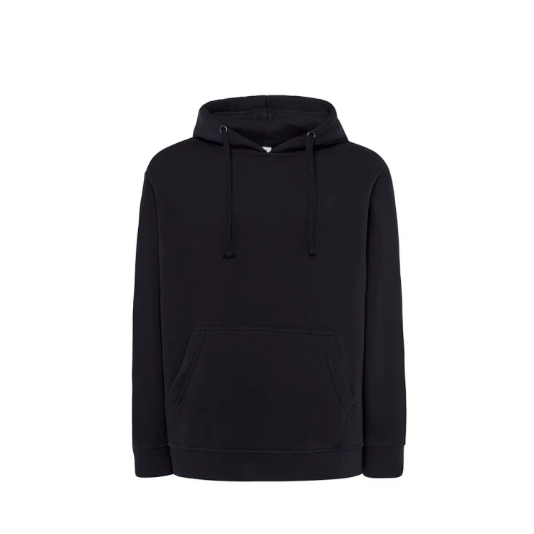 Sudadera hombre con capucha en tejido French Terry para personalizar con logo, bolsillo canguro visible