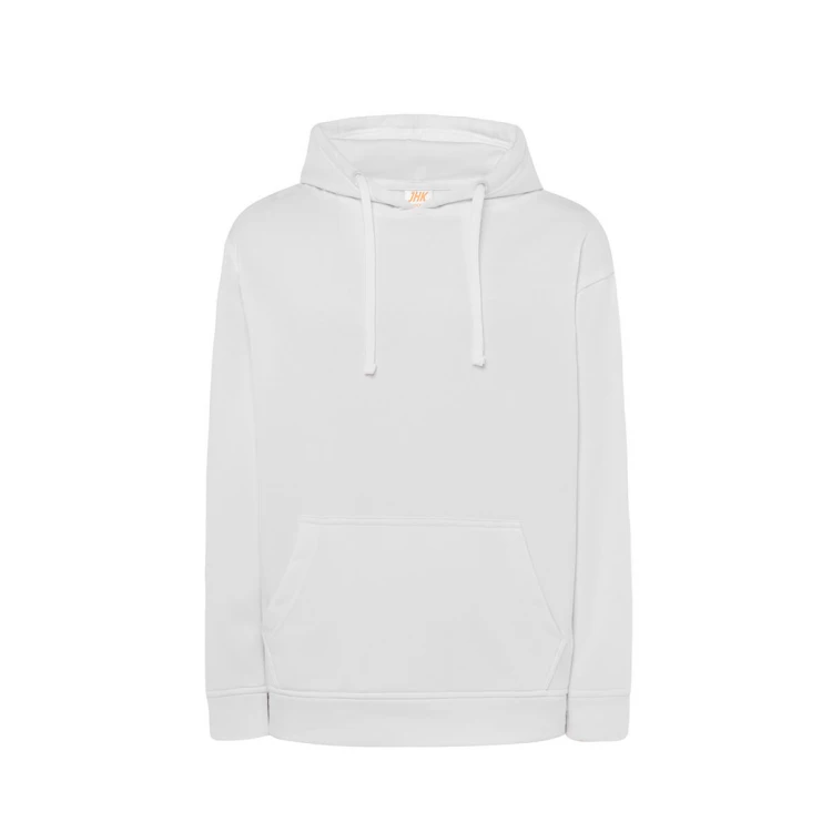 Sudadera hombre con capucha en tejido French Terry para personalizar con logo, bolsillo canguro visible