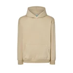Sudadera unisex con capucha oversize en algodón y poliéster reciclado, disponible para personalizar con logotipo