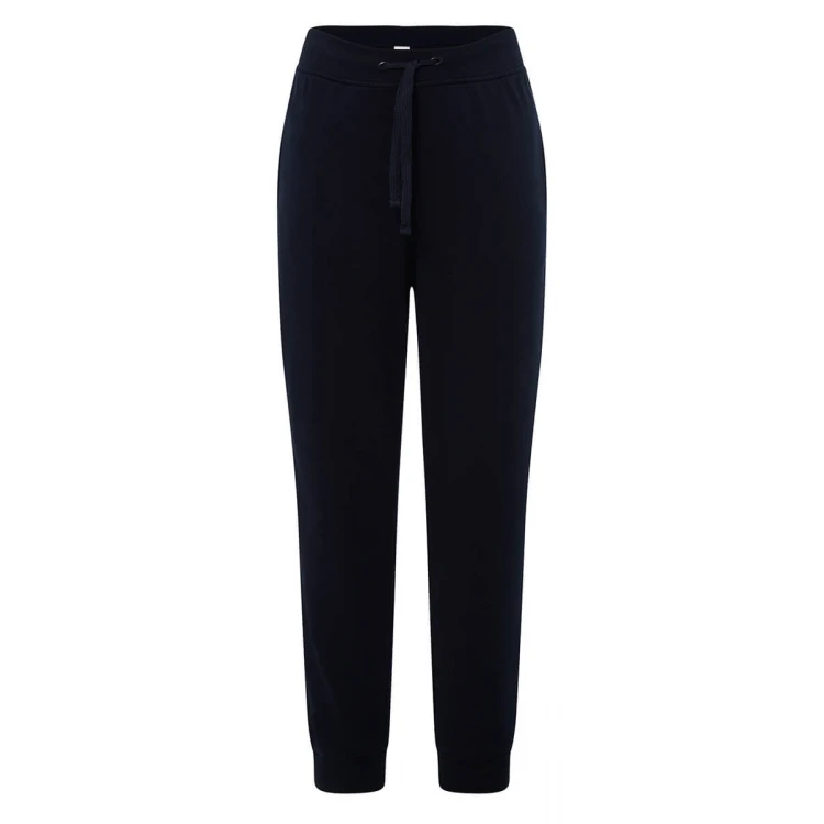 Pantalone felpa JHK French Terry in cotone e poliestere riciclato, con polsini alla caviglia e elastico in vita regolabile