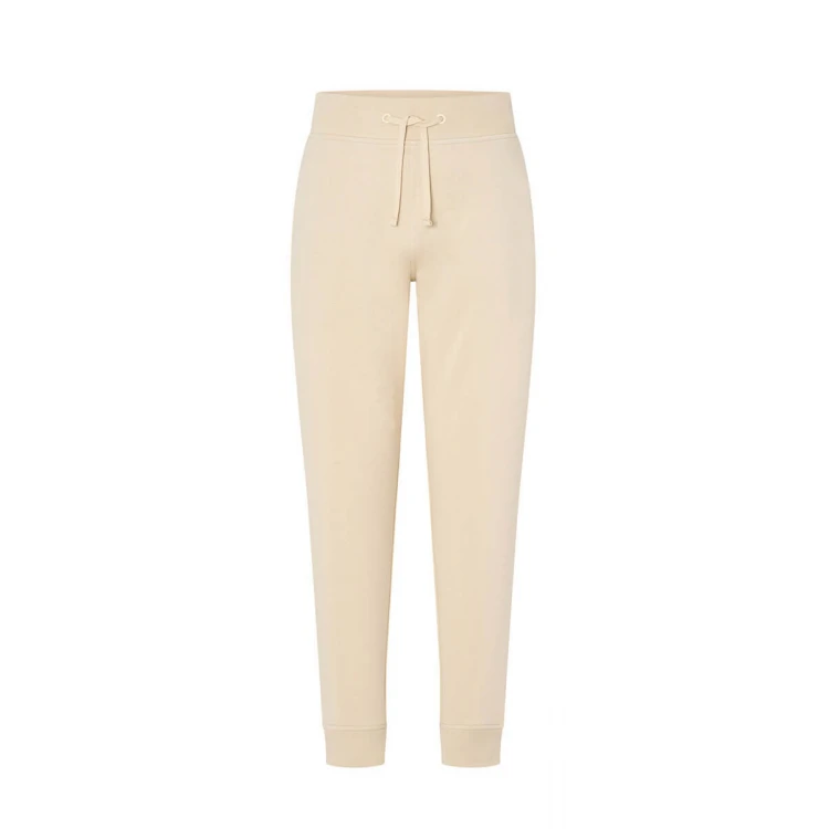 Pantalone lungo in felpa grigio melange da personalizzare con logo da fronte